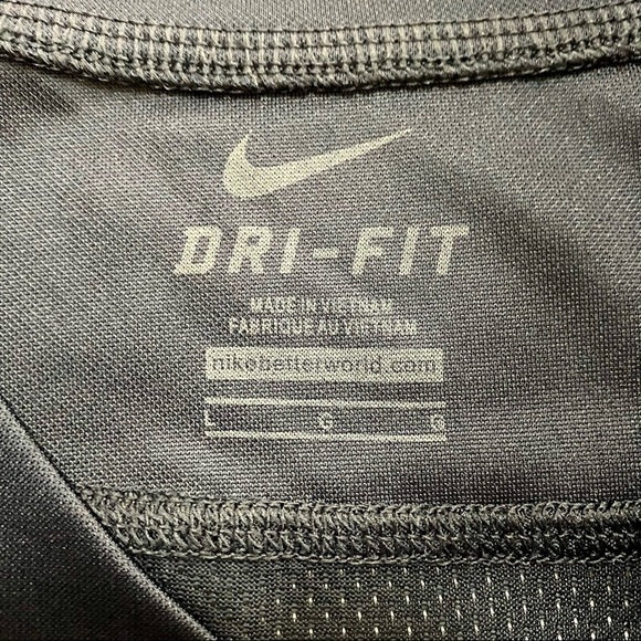 Blue White Nike Dri-Fit Team Athletic Jersey Shirt Large V-Neck Sport Jersey - Picture 10 of 14